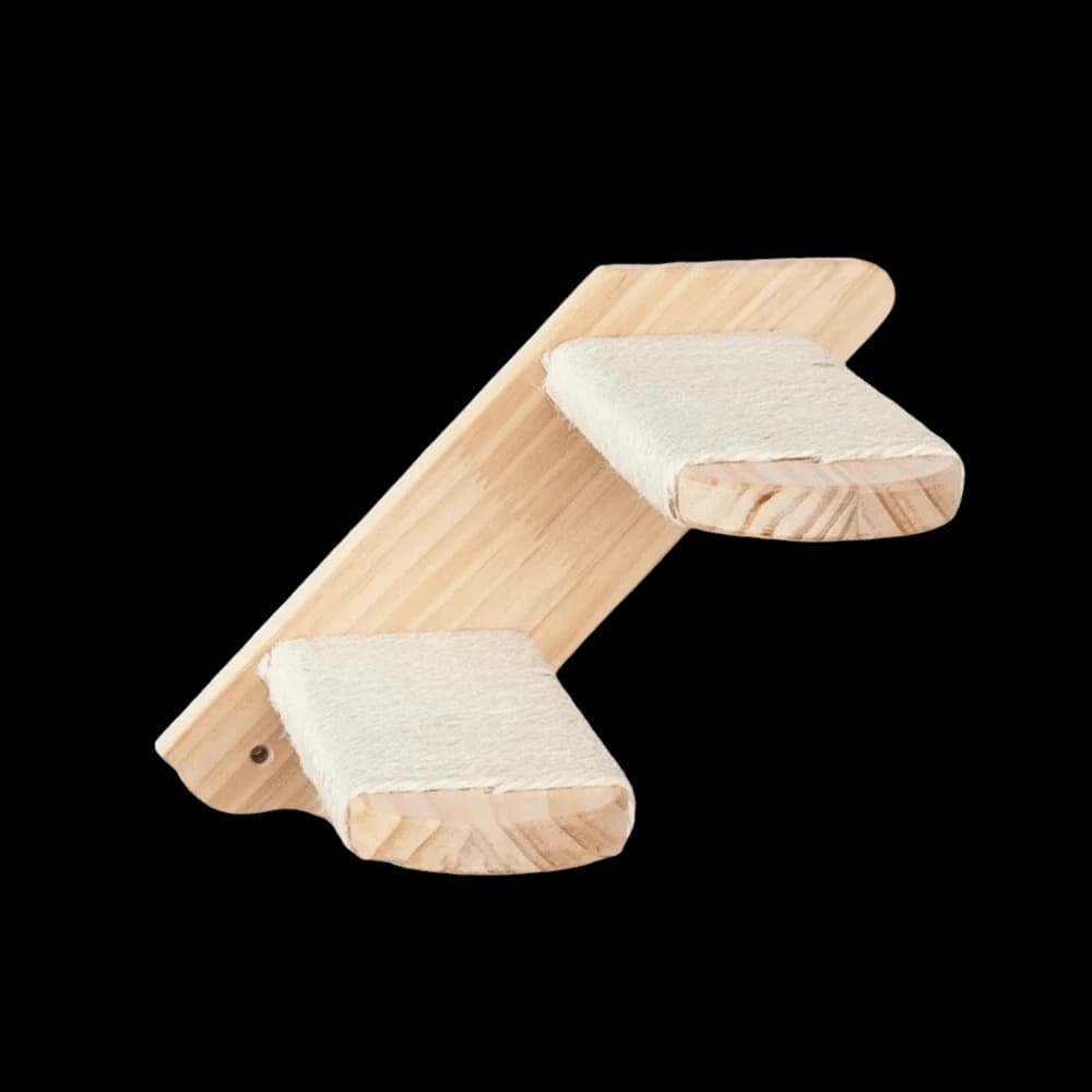 Wooden Cat Climbing Shelf with Sisal Rope