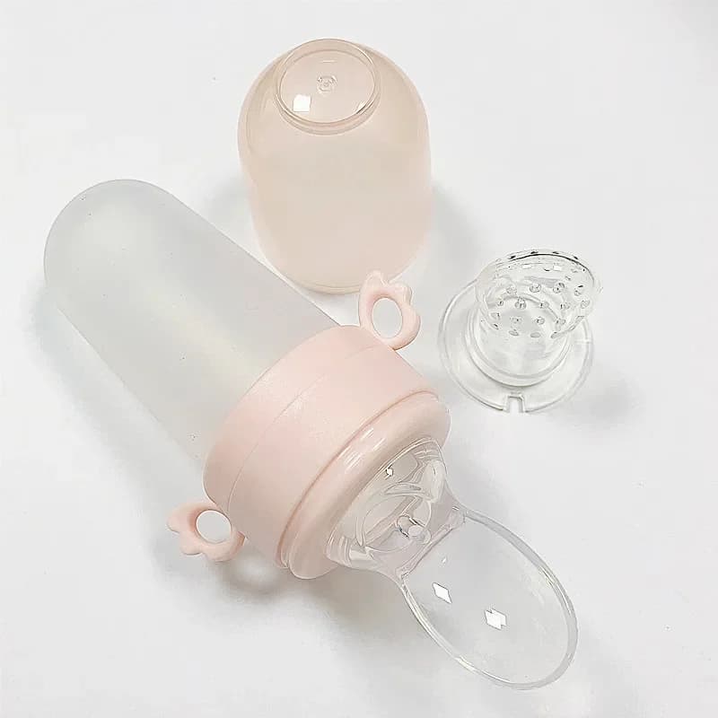 Baby Food Feeding Eat Fruit Complementary Food Baby food Bag Feed Rice Cereal Spoon Silicone Pacifier Tool Baby Accessories