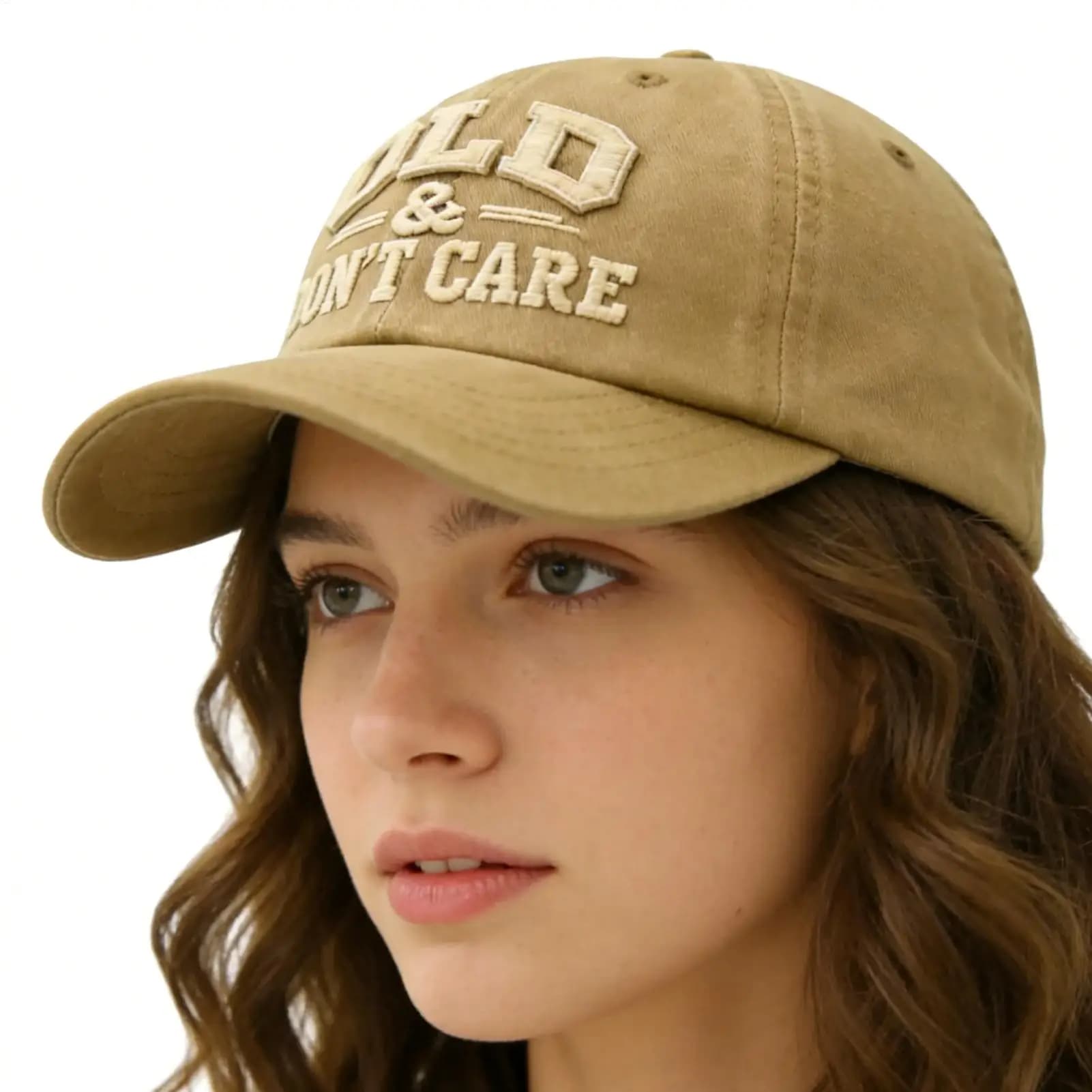 Don't Care Embroidered Vintage Baseball Cap