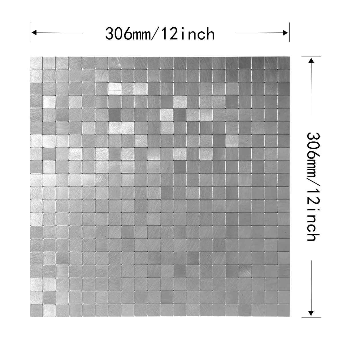 Self-Adhesive Metal Mosaic Wallpaper Tiles