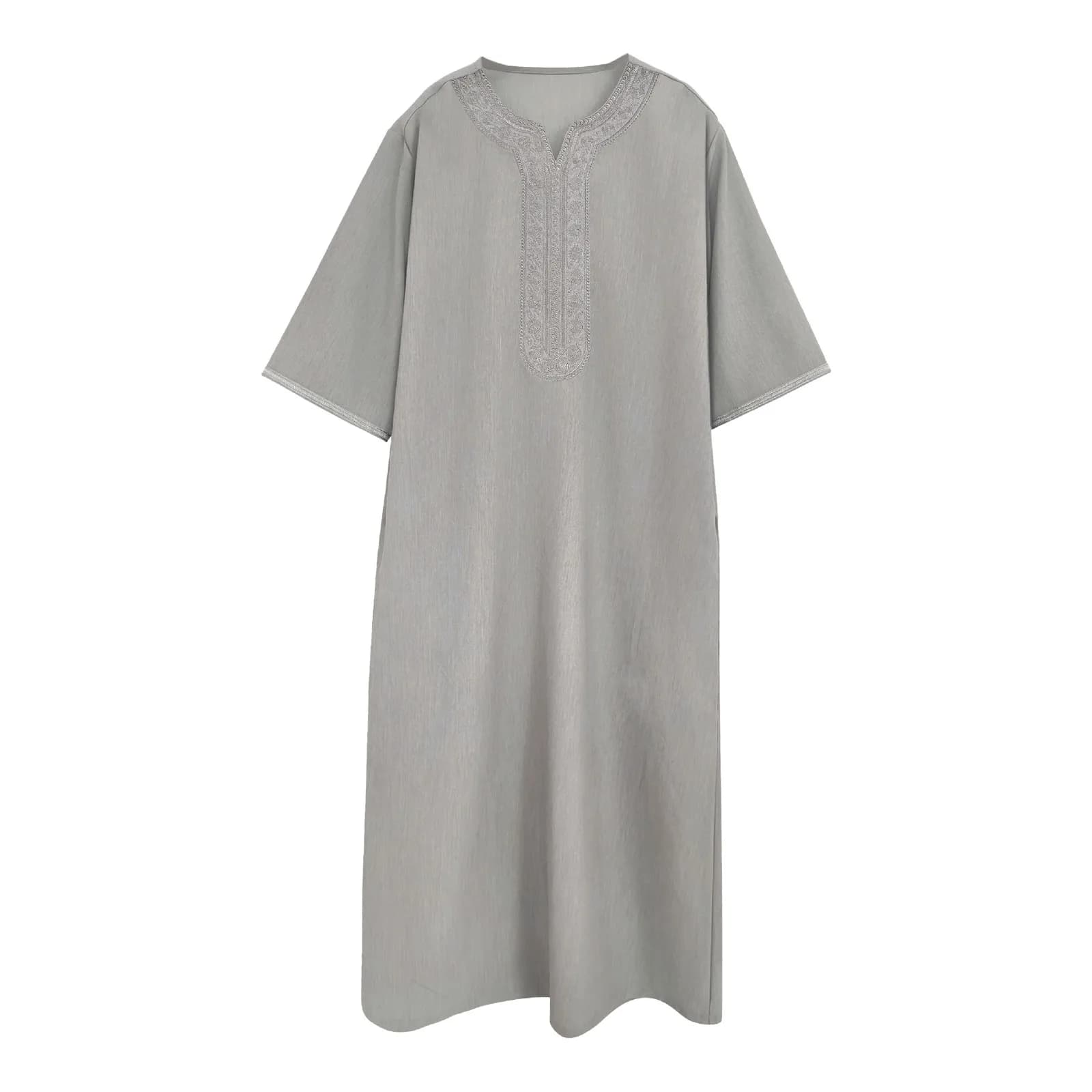 Men's Embroidered Traditional Ethnic Robe Shirt