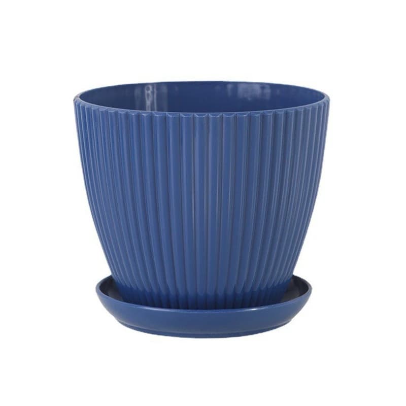 Plastic Indoor Planter Pot with Tray