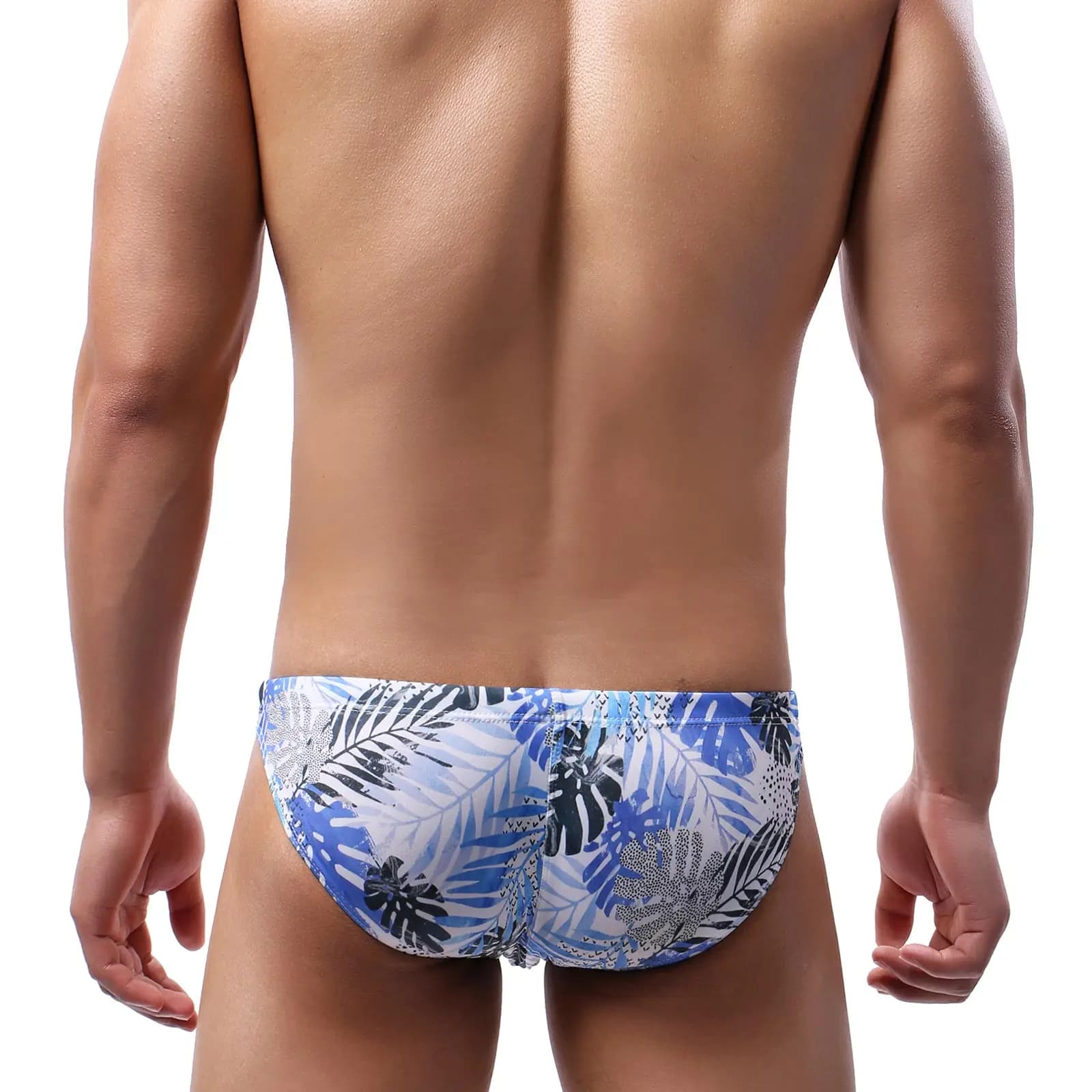 Men's Quick-Dry Swimming Briefs with Drawstring
