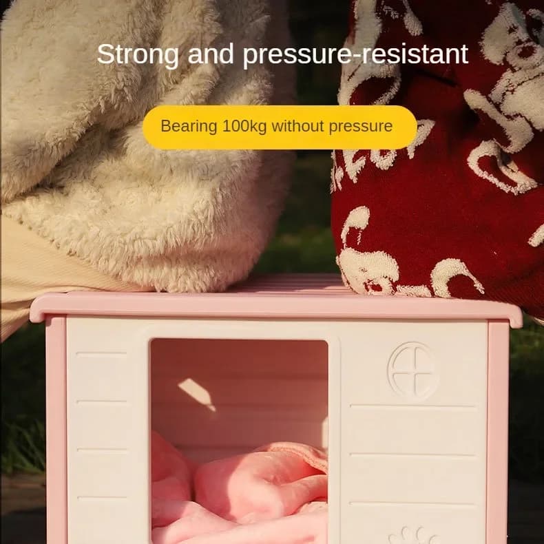 All-Season Pet House with Rainproof Design