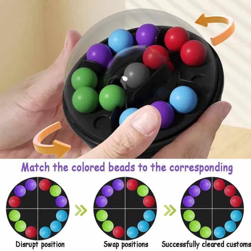 Rotating Magic Bead Puzzle Ball