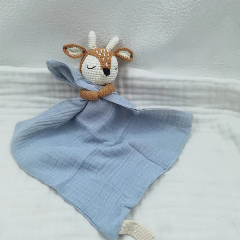 Baby Soother Appease Towel Bib Soft Bunny Bear Lion Sleeping Doll Teether Infants Comfort Sleeping Nursing Cuddling Doudou