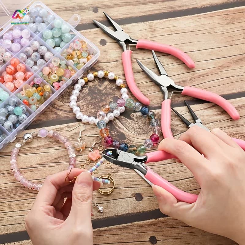 Jewelry Making Tool Kit with Pliers and Scissors