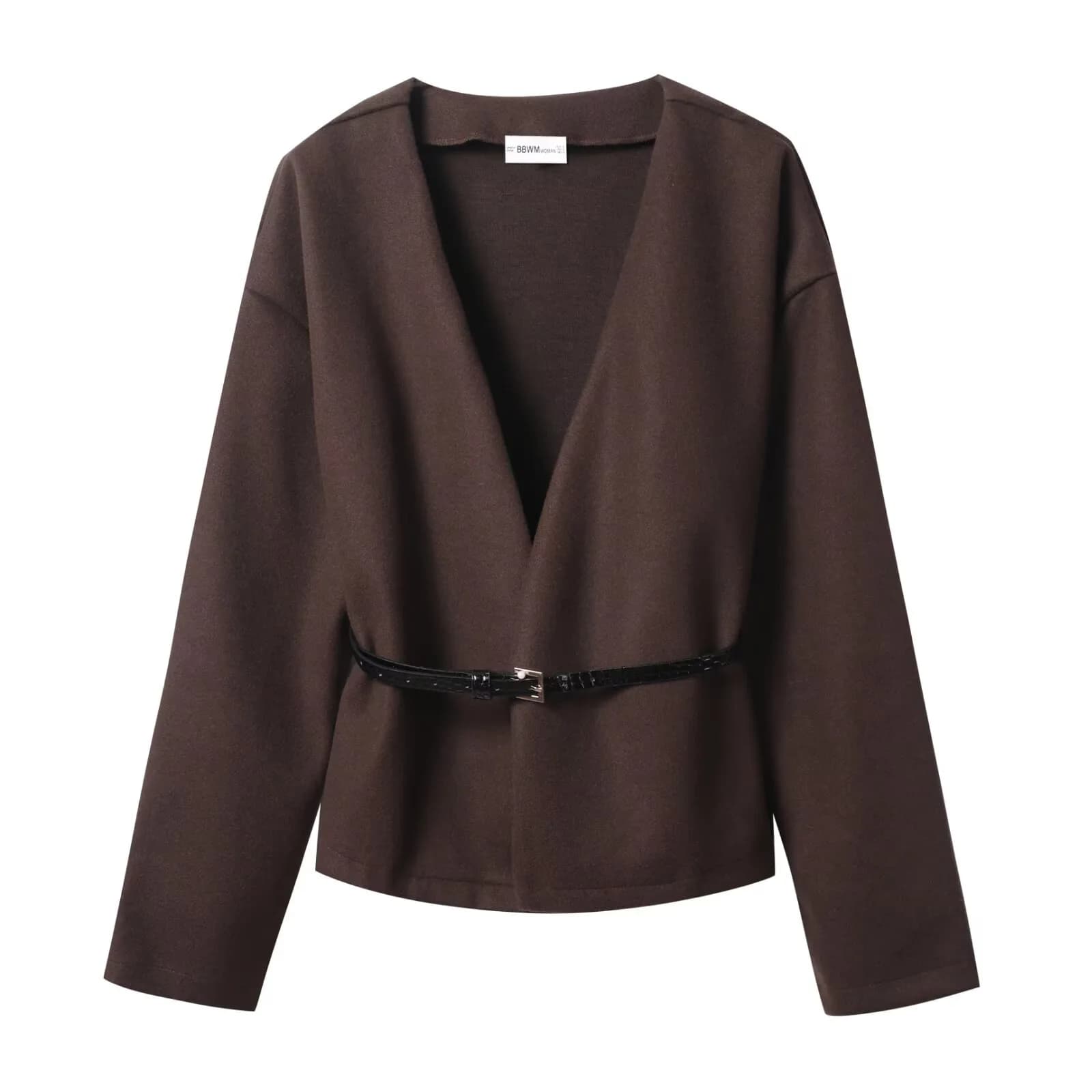 Women's Belted Soft Top Coat