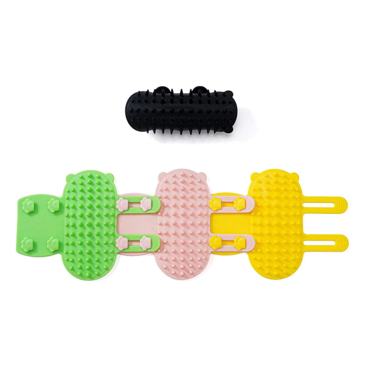 Wall-Mounted Cat Massage and Grooming Brush