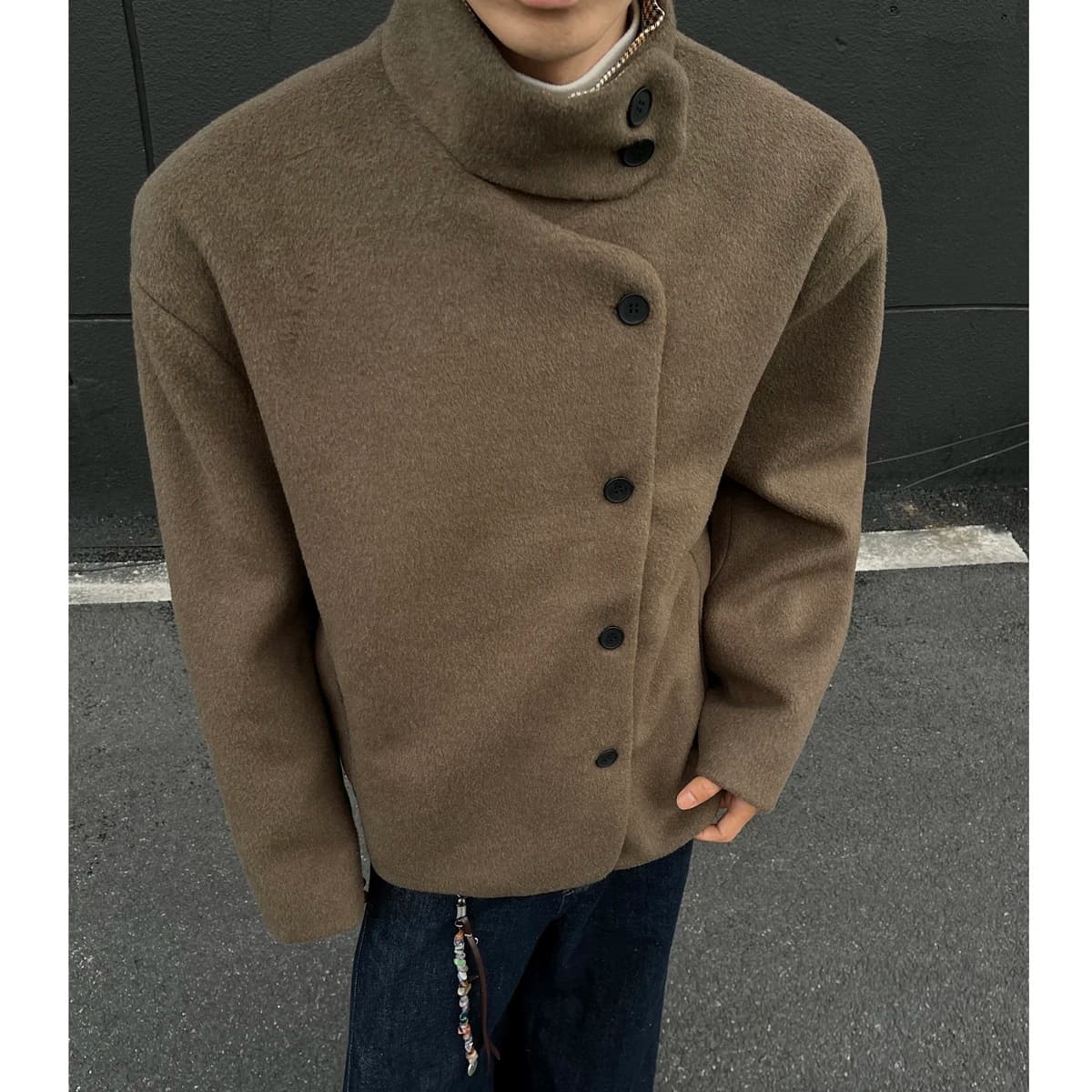Men's Slim-Fit Wool Winter Jacket