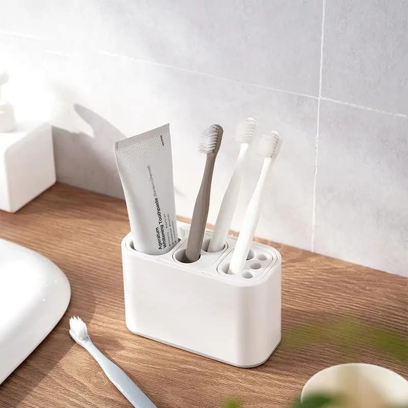 Toothbrush and Bathroom Essentials Organizer