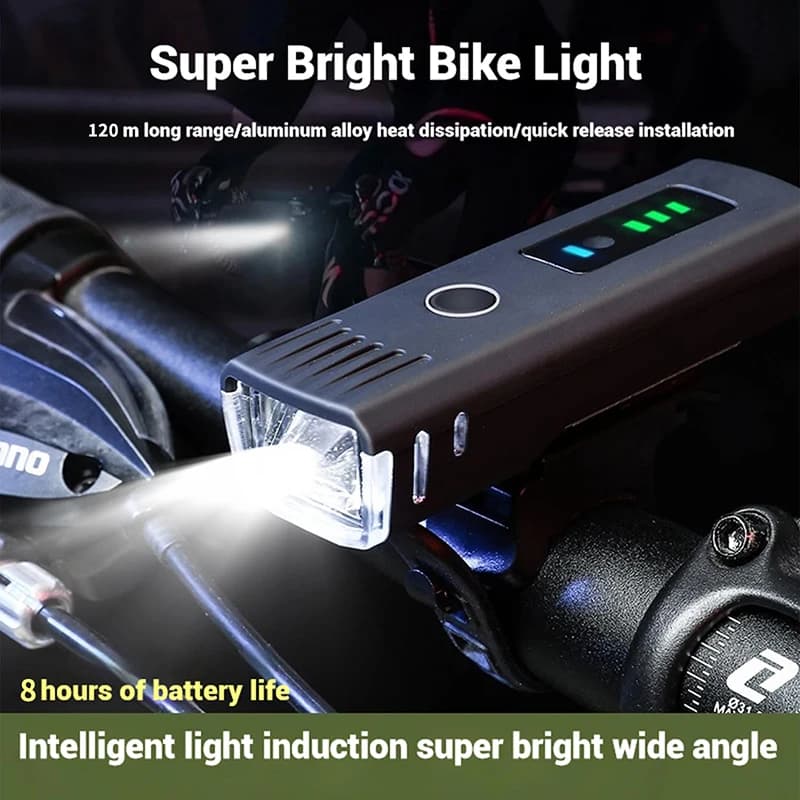 Bike Lights Set,Powerful LED USB Rechargeable Road And Mountain Cycling Light,Night Riding,Waterproof