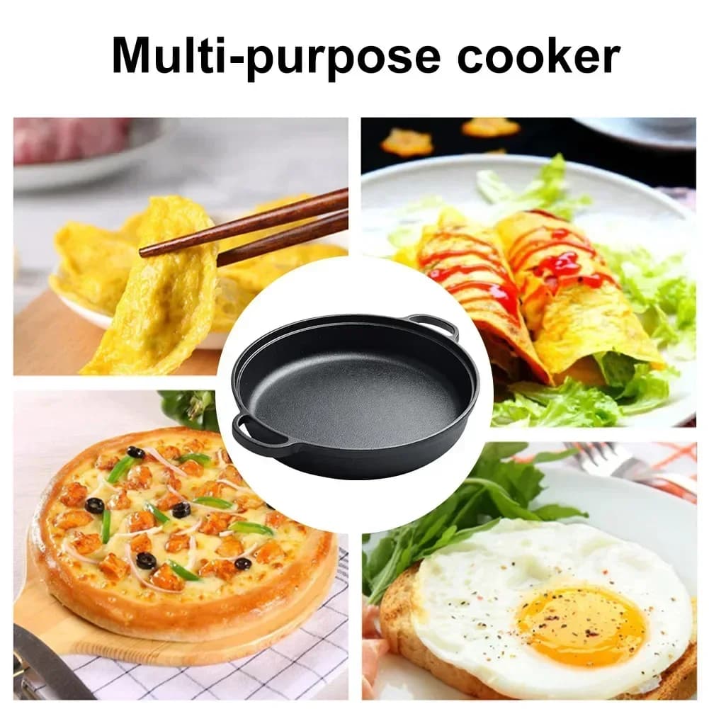 Cast Iron Skillet with Double Handles