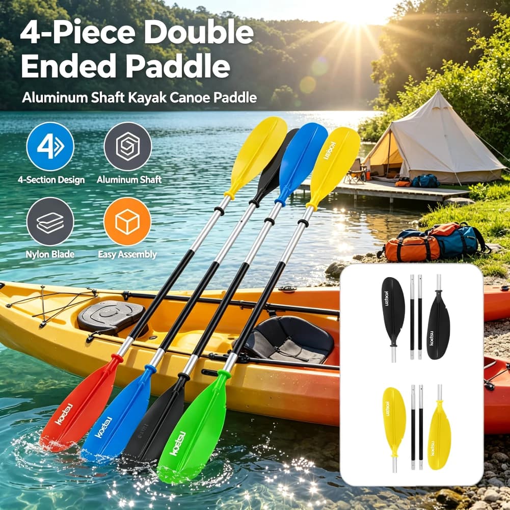 4-Piece Adjustable Kayak Paddle