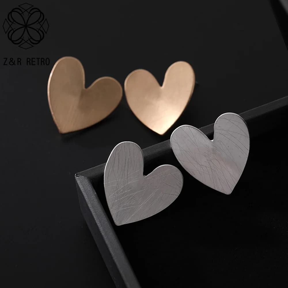 Heart Stud Earrings