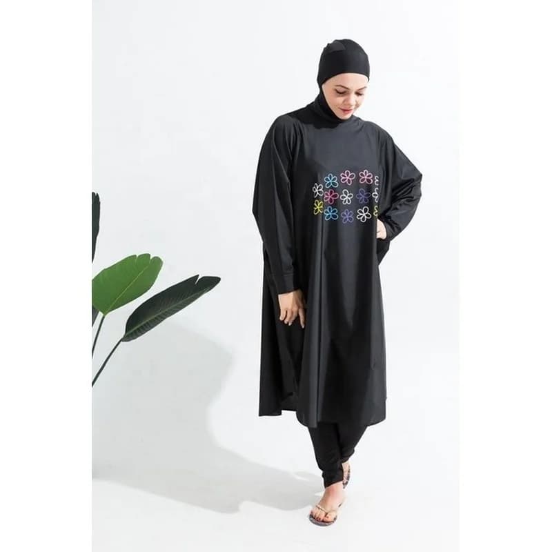 Women's Modest Swimwear Set with Hijab