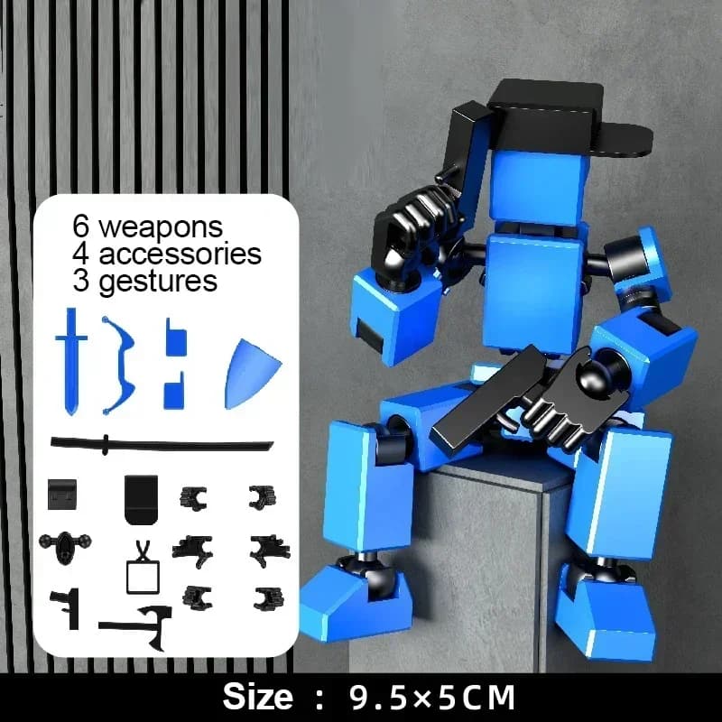 Multi-Jointed 3D Printed Robot Action Figure