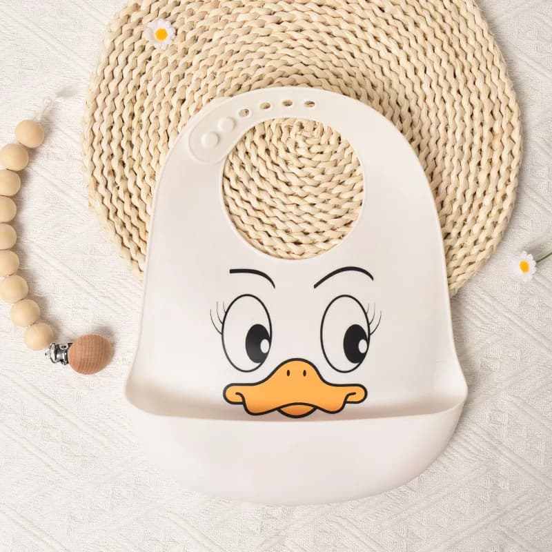 Baby Waterproof Silicone Bibs With Bowknot Apron