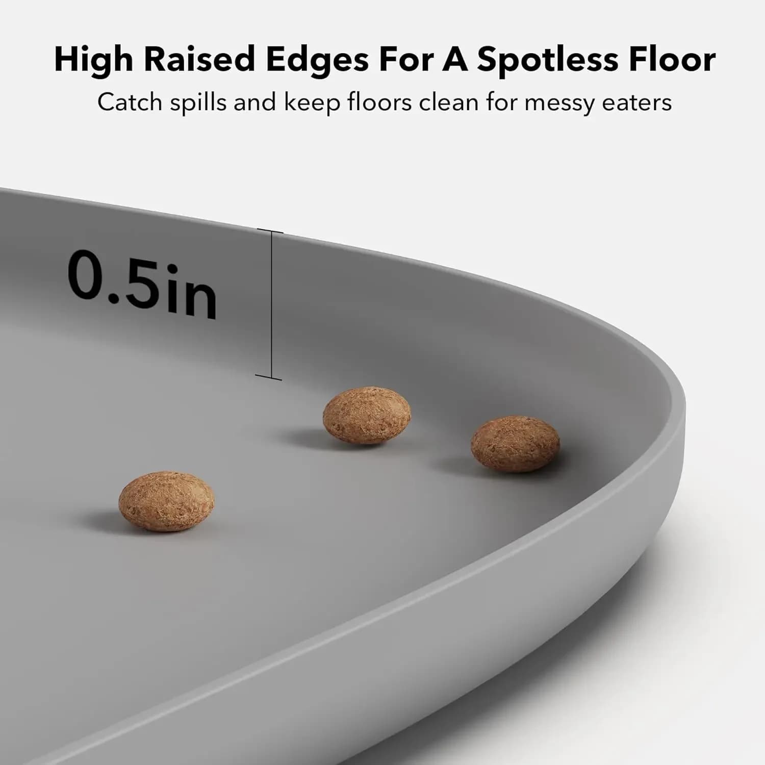 Waterproof Pet Feeding Mat With Raised Edges