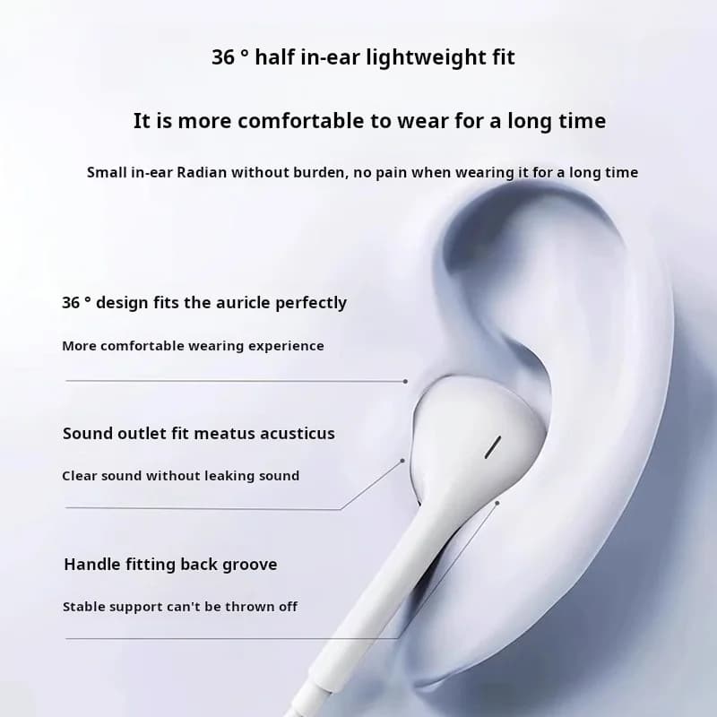 Wired In-Ear Headphones with Microphone
