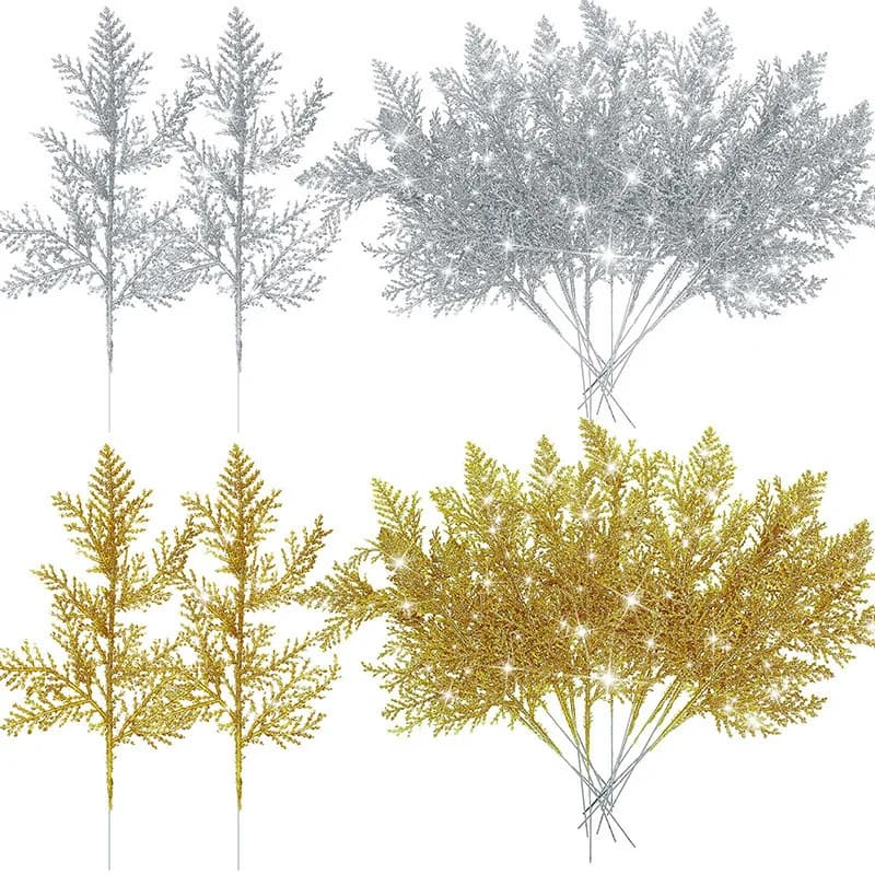 Glitter Branches Artificial Berry Floral Stems