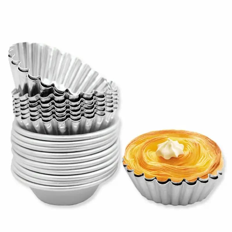 Aluminum Round Baking Molds Set of 20