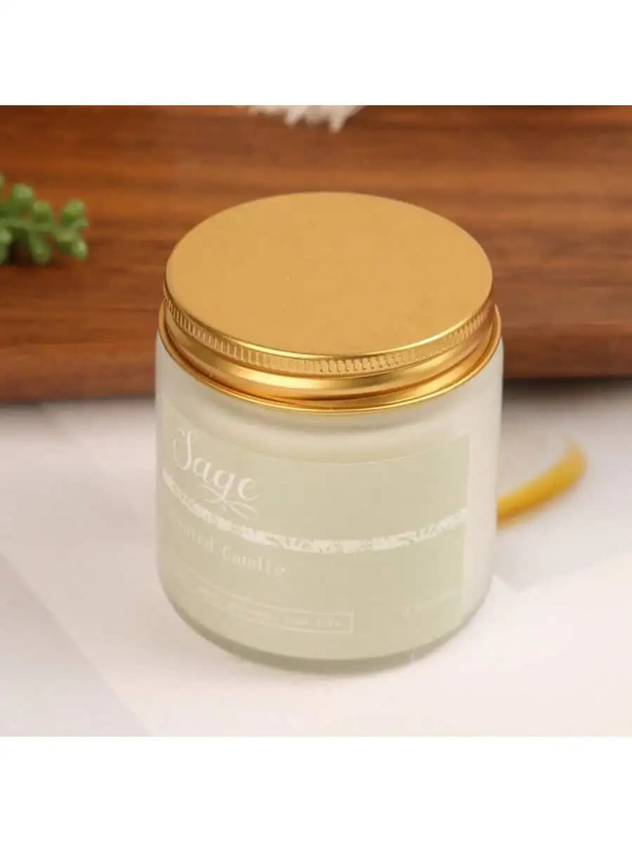 Scented Candle with Essential Oil Fragrance