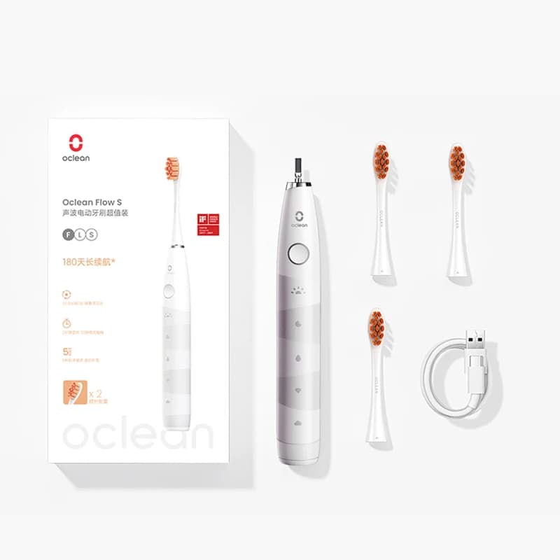 Electric Toothbrush With 3 Heads And 5 Modes