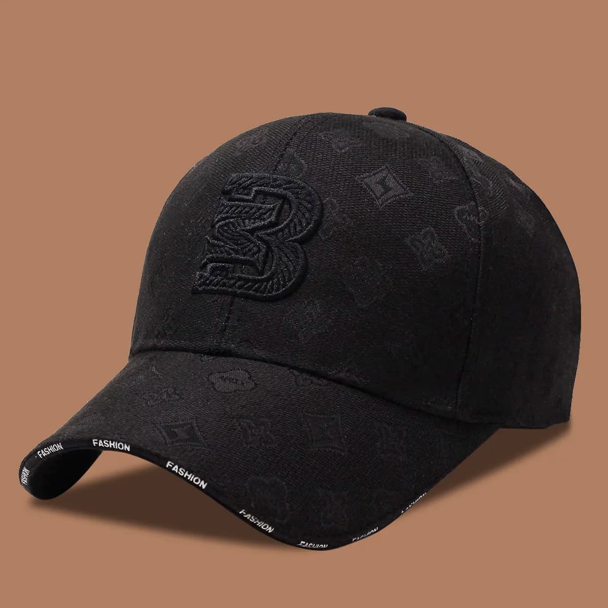 Unisex Baseball Cap with Abstract Embroidery