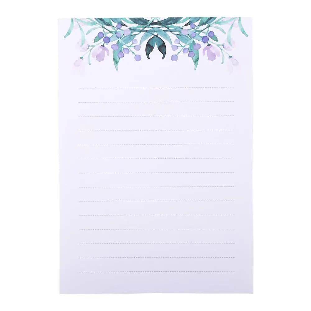 Floral Letter Writing Paper Set with Envelopes