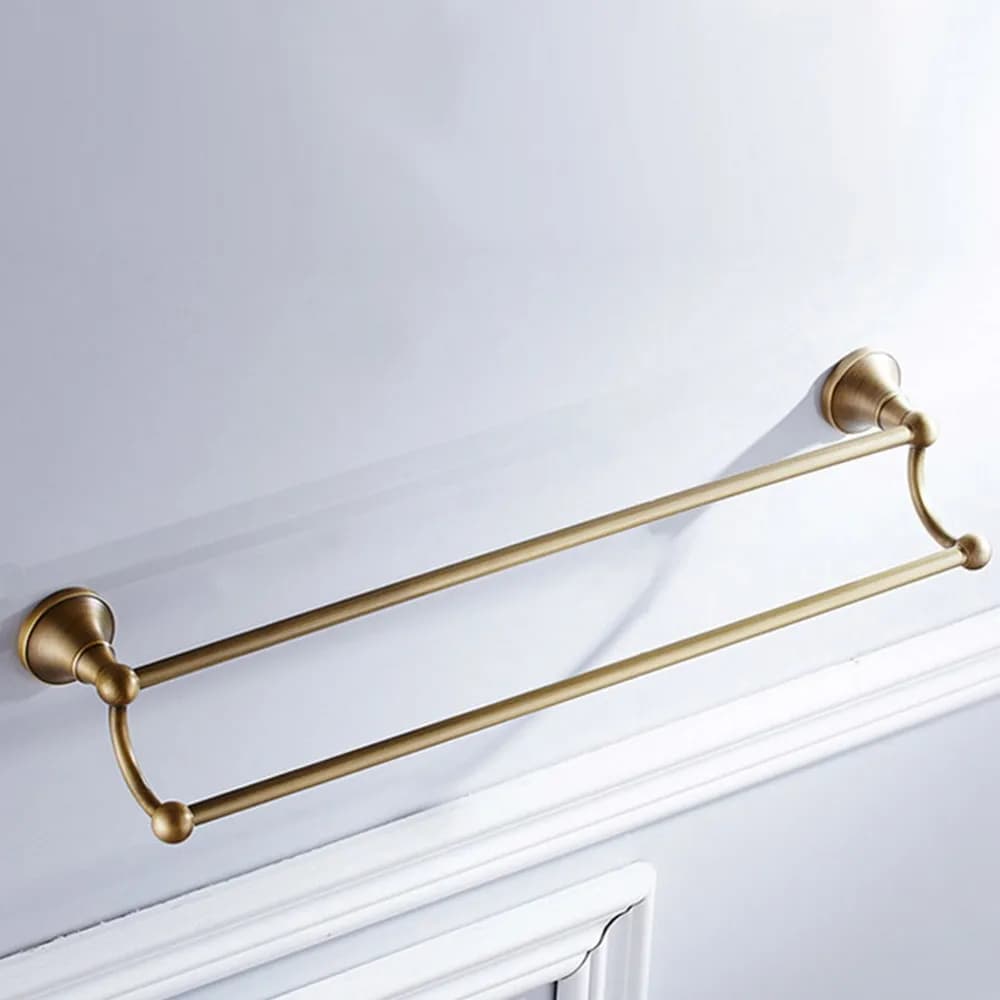 Bathroom Accessories Antique Brass Collection, Towel Ring, Paper Holder, Toilet Brush, Coat Hook, Bath Rack, Soap Dish Nzh05