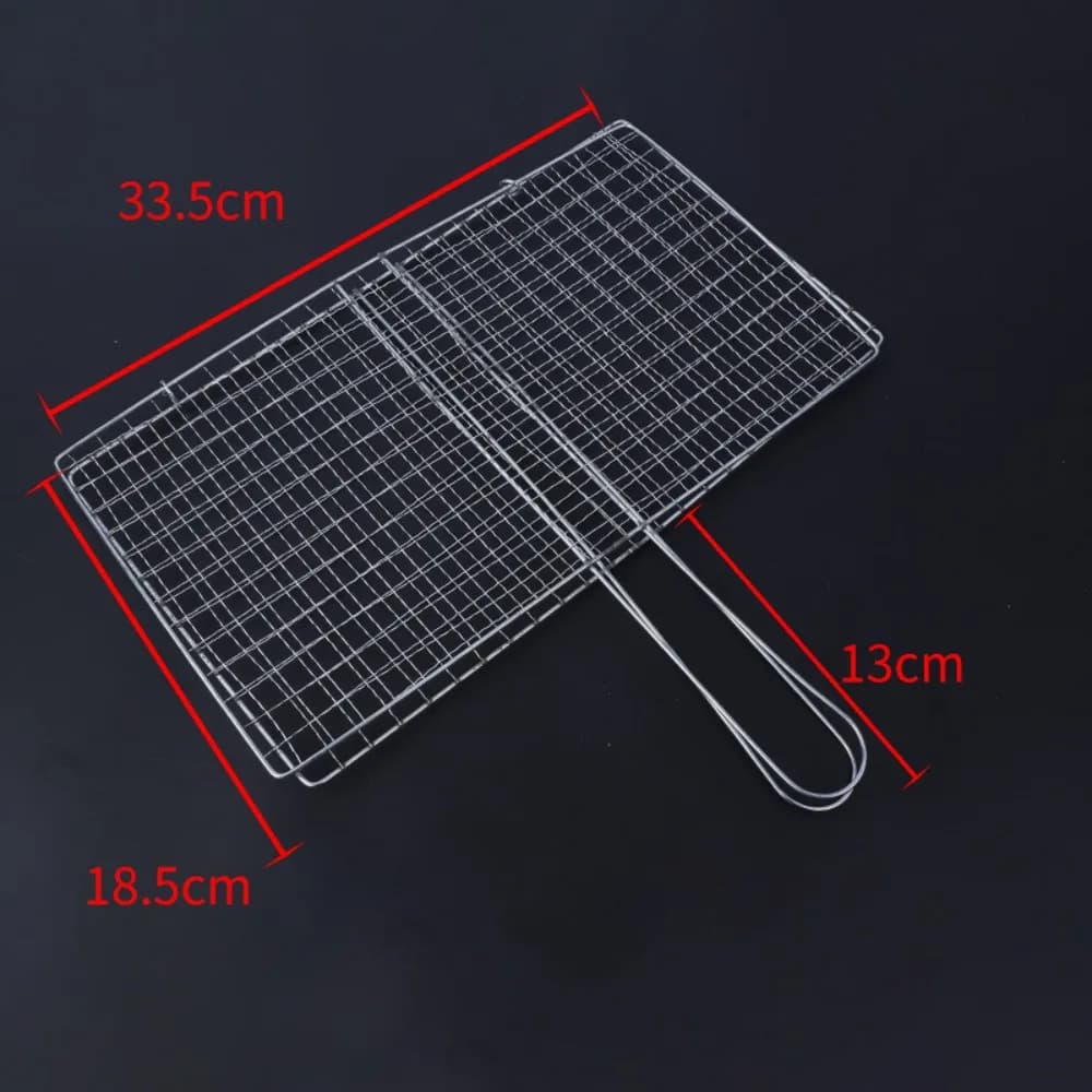 1set Barbecue Grilling Basket Grill BBQ Net Steak Meat Fish Net Siz Vegetable Kitchen BBQ Tools
