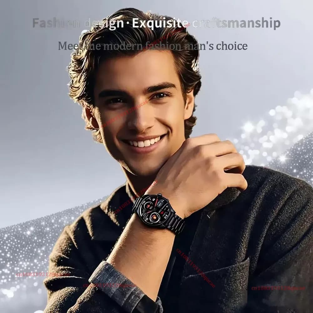 2026 New Smart Watch Men AMOLED HD Screen GPS Motion Trajectory Heart Rate Bluetooth Calls SmartWatch IP68 Waterproof Watch Ht30