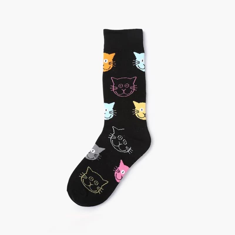 New Women Cotton Socks Cat Cartoon Animal Funny Socks Cute Lovely Colorful Fashion Socks Meias