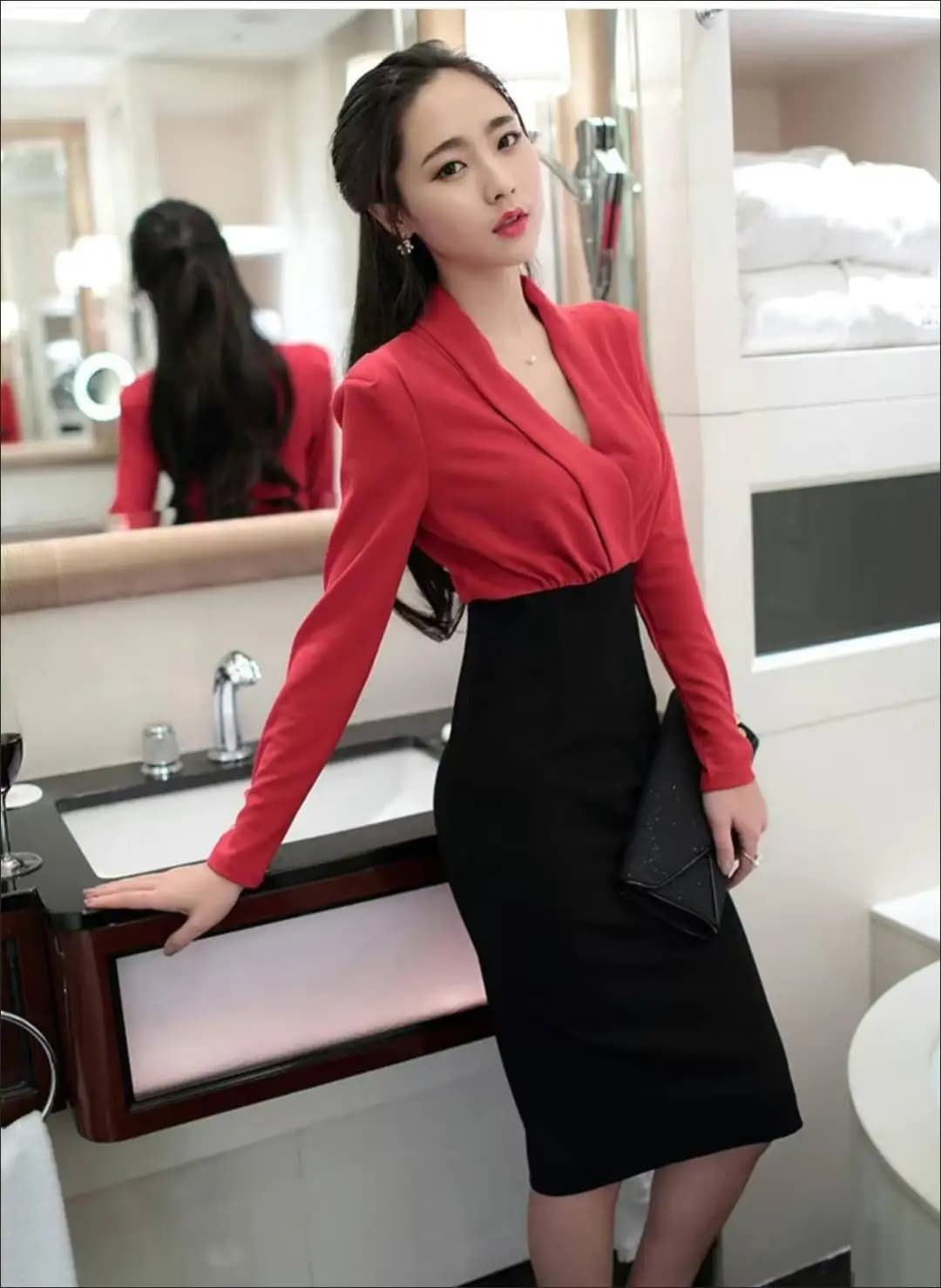 Patchwork Pencil Dress