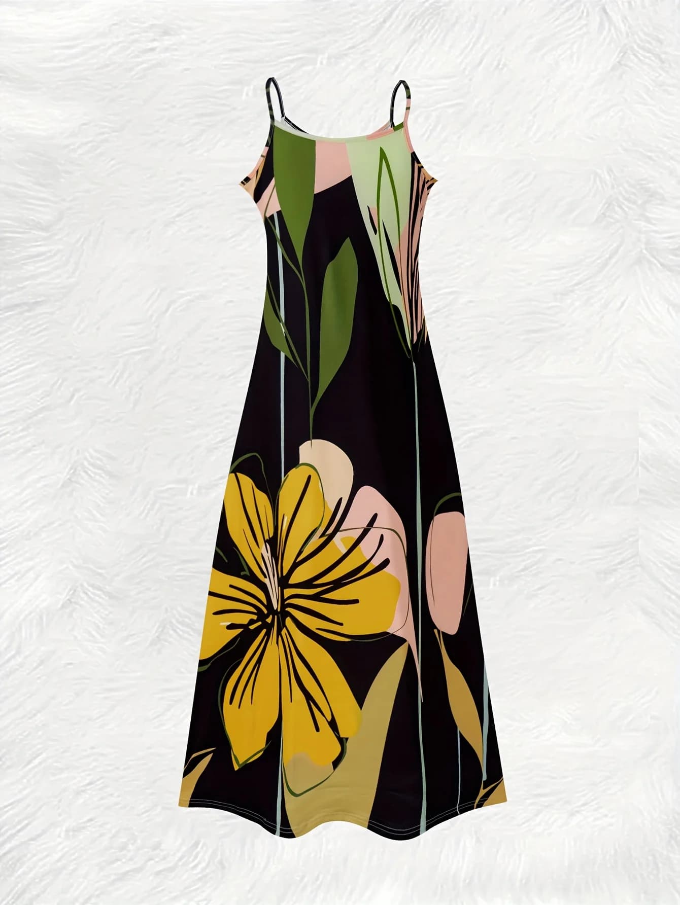 Summer Floral Print A-Line Dress