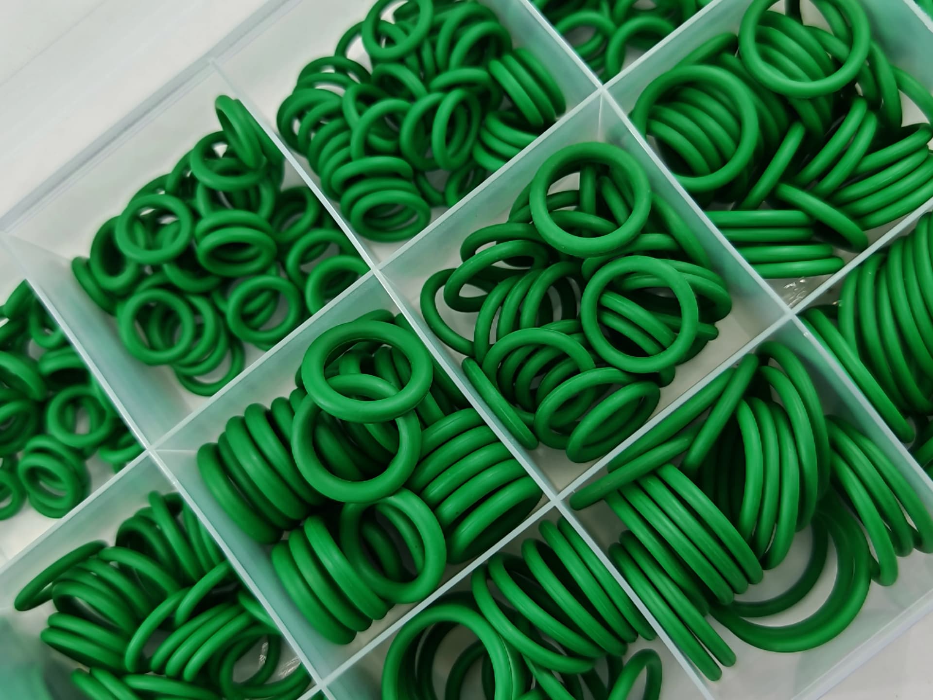270-Piece Green Rubber O-Ring Assortment Kit