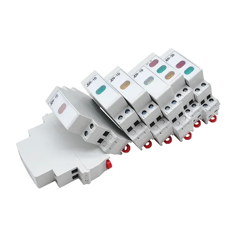 LED Pilot Lamp 24V 230V AC/DC Din Rail Industrial  Single Double Light Display Three Light Indicator
