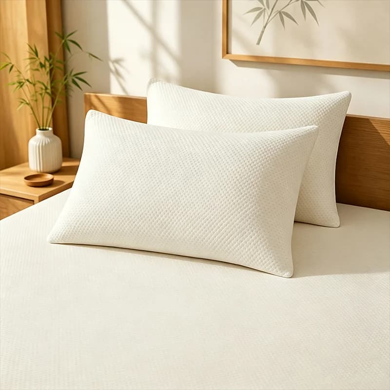Bamboo Fiber Cooling Pillowcase with Zip