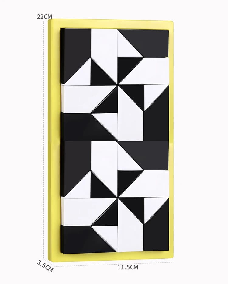 Black and White Building Block Puzzles