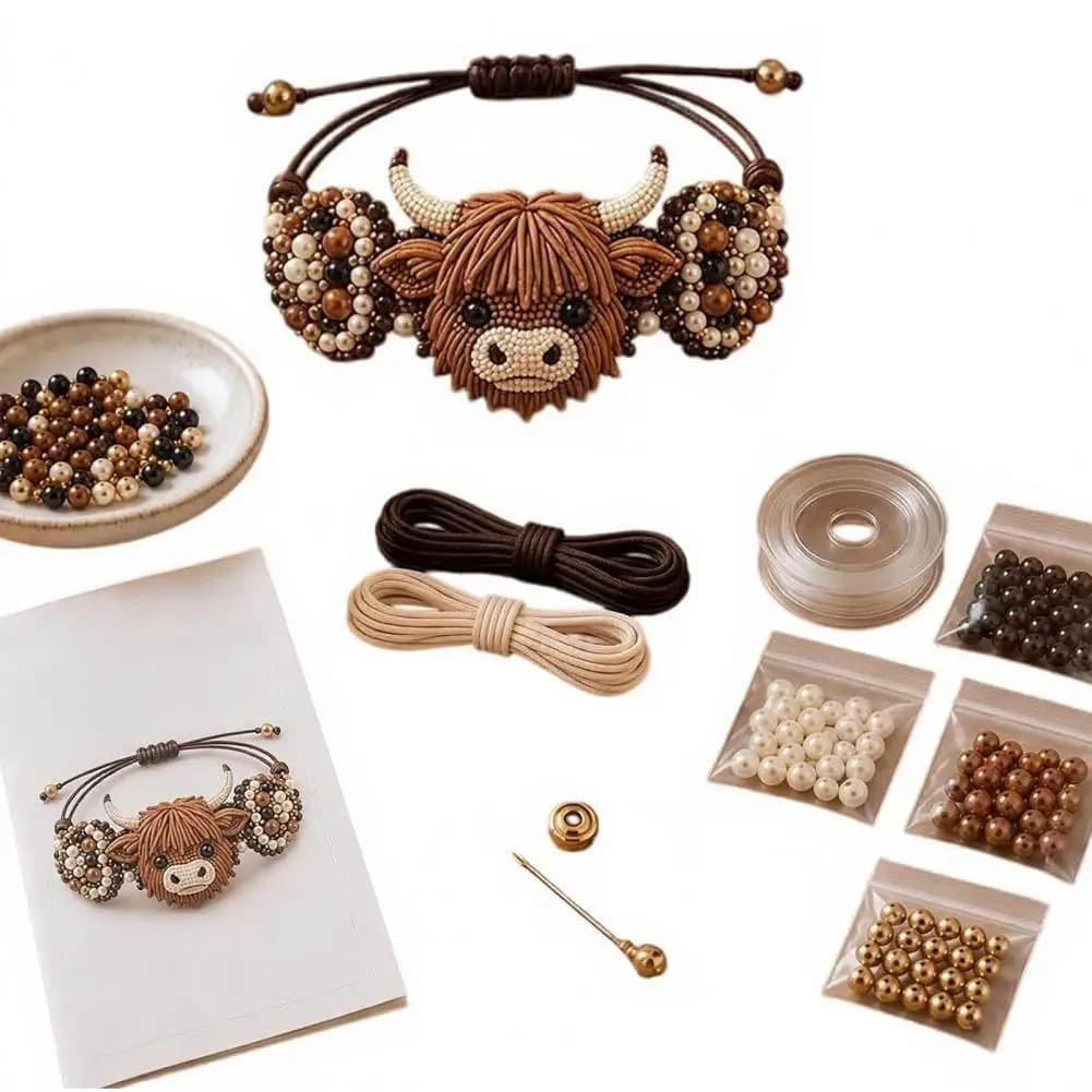 DIY Beaded Bracelet Making Kit With Charms