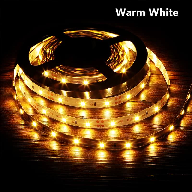 LED Strip Light 12V 5M 300 Leds SMD 2835 Diode Tape RGB & Single Colors High Quality LED Ribbon Flexible  Home Decoration Lights