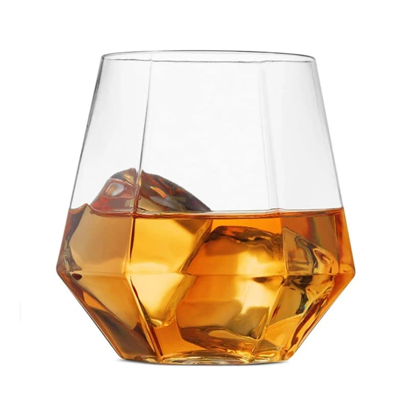 360ml Plastic Stemless Wine Glass