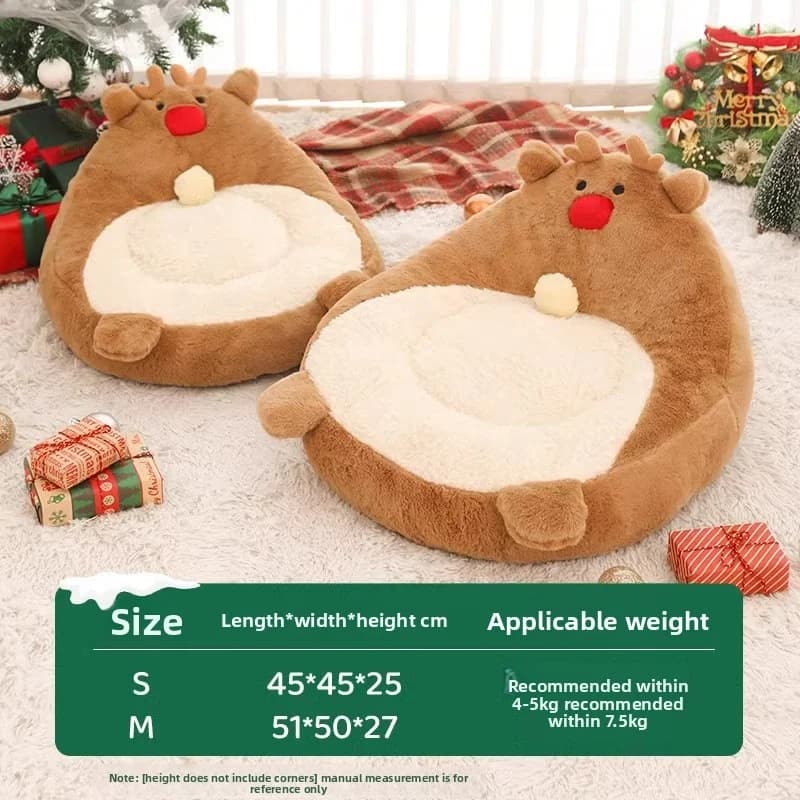 Solid Pattern Warm Pet Nest Bed