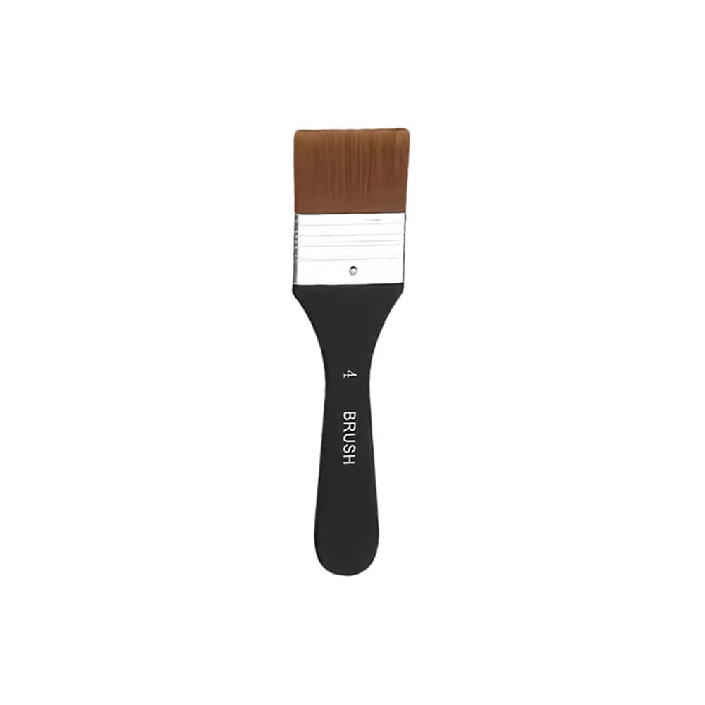 Flat Bright Paint Brushes with Wooden Handle