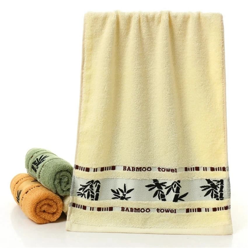 Bamboo Fiber Bath Towel Set Thick Absorbent