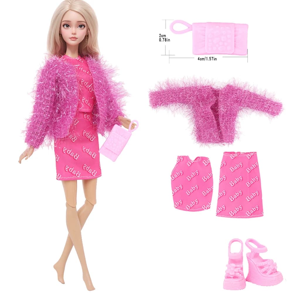 Doll Dress Outfit With Accessories