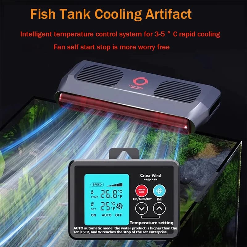 Aquarium Chiller Fan with Thermostat Control