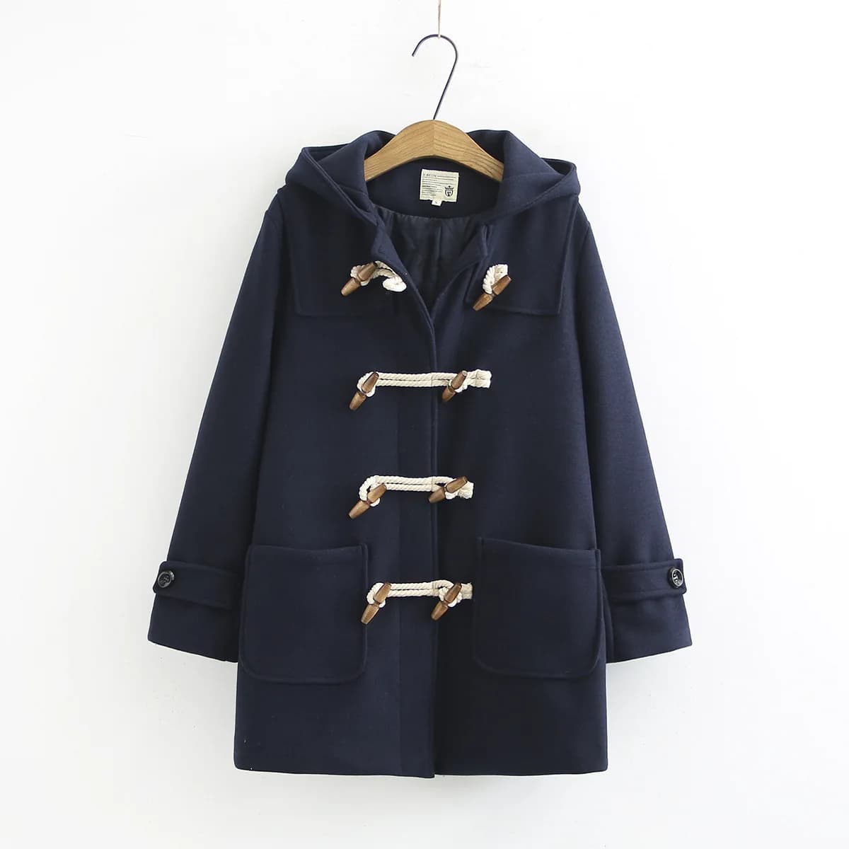 Women's Wool Blend Hooded Coat