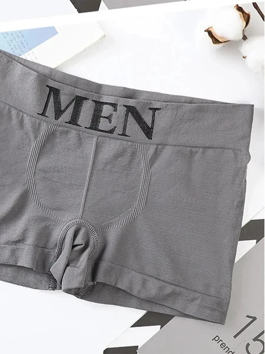 Men's Plain Color Boxer Briefs Pack